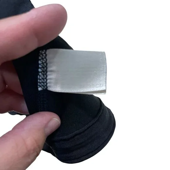 Vintage Patagonia Sports Bra 36/38 CD Black Straps Yoga Gym Made In USA Unpadded - Picture 5 of 7